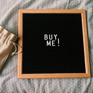 Framed Felt Letter Board